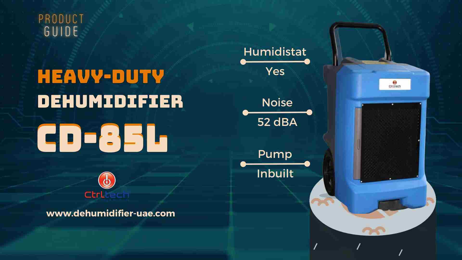 Operative methods of this industrial room dehumidifier